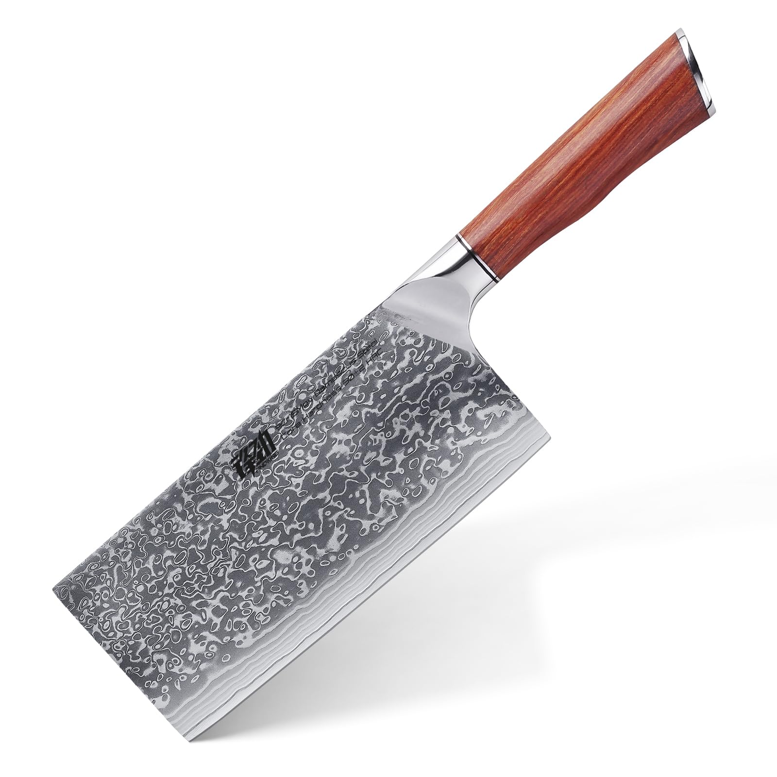 Amazon.co.jp: 锋劲FINDKING中華包丁[HuanYue] ダマスカス鋼製 木製