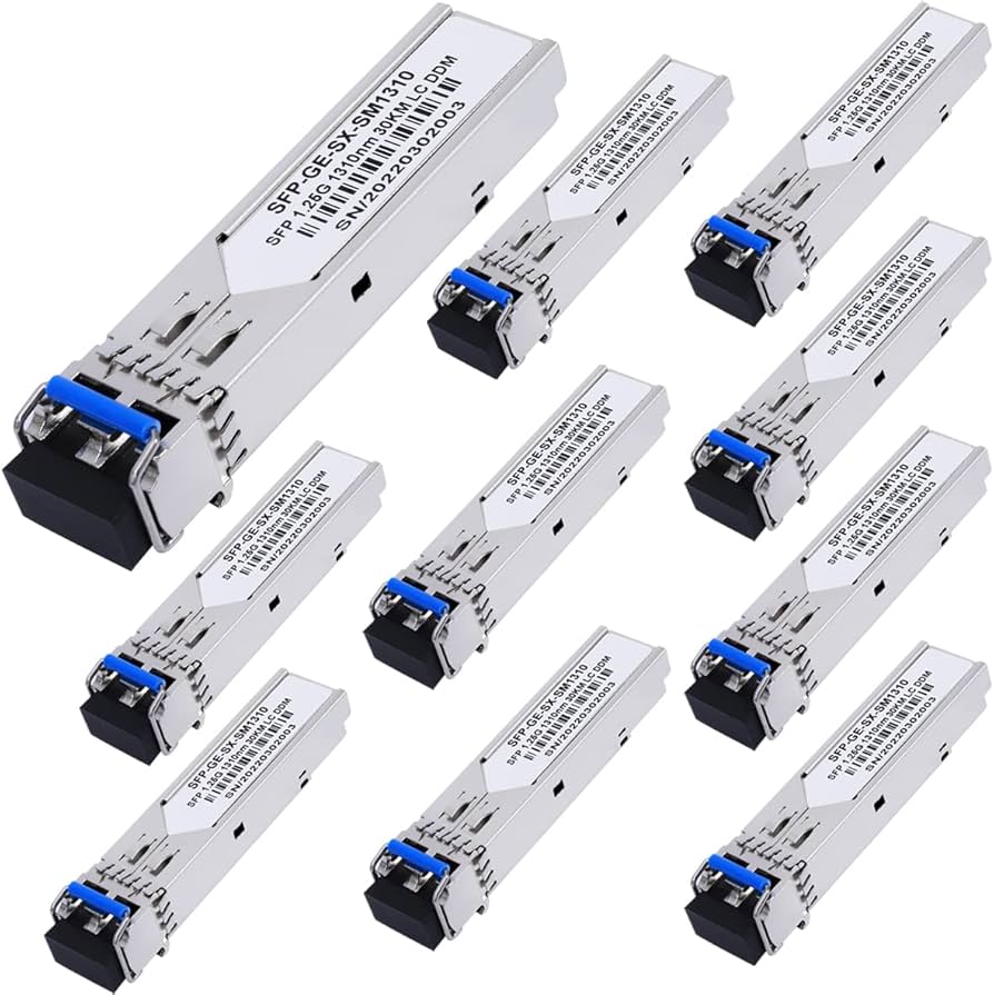 Amazon.com: 10 Pack 1.25G SFP LC Module 1000Base-LX (SMF,1310nm