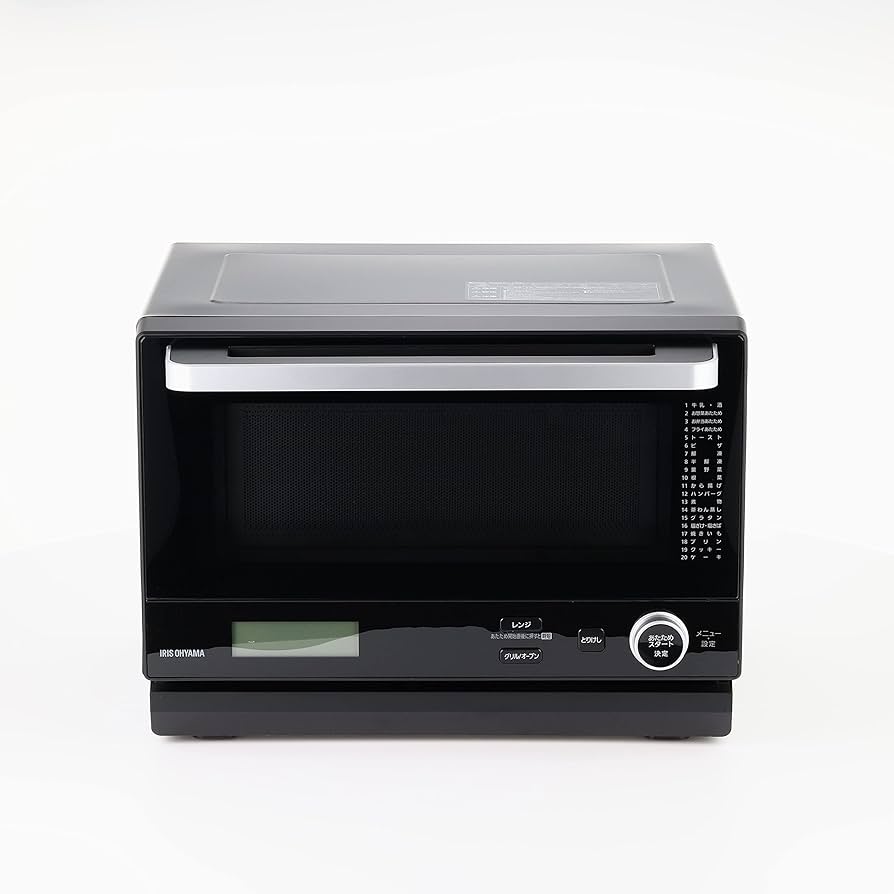 IRIS OHYAMA スチームオーブンレンジ MO-F1808 ブラック Amazon.co.jp