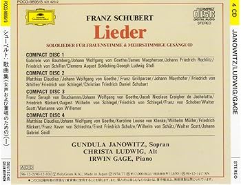 Amazon.co.jp: シューベルト歌曲集 (女声および重唱のための): Music