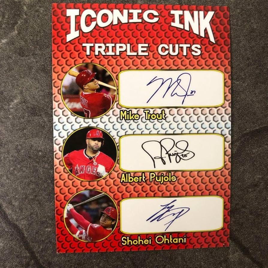 大谷翔平プリントサインカード、西地区優勝カード 大谷翔平プリント