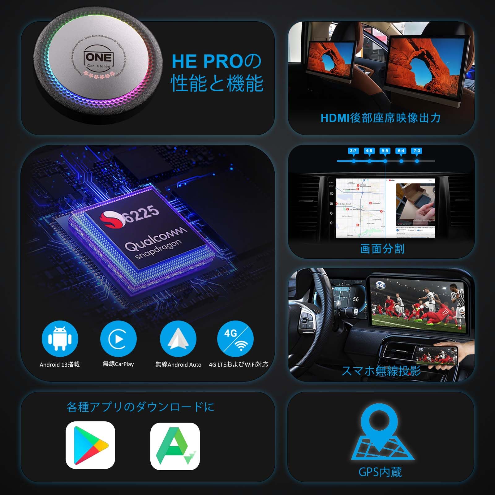 Amazon.co.jp: 【桜記念版 正規・革新】OneCarStereo 最新CarPlay AI