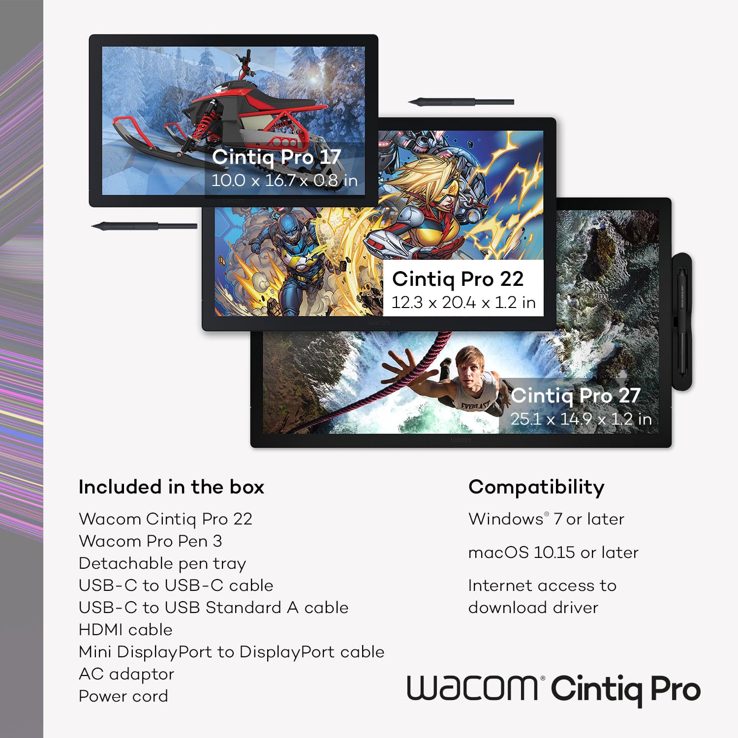 Amazon.com: Wacom Cintiq Pro 22 Drawing Tablet with Screen, 21.5