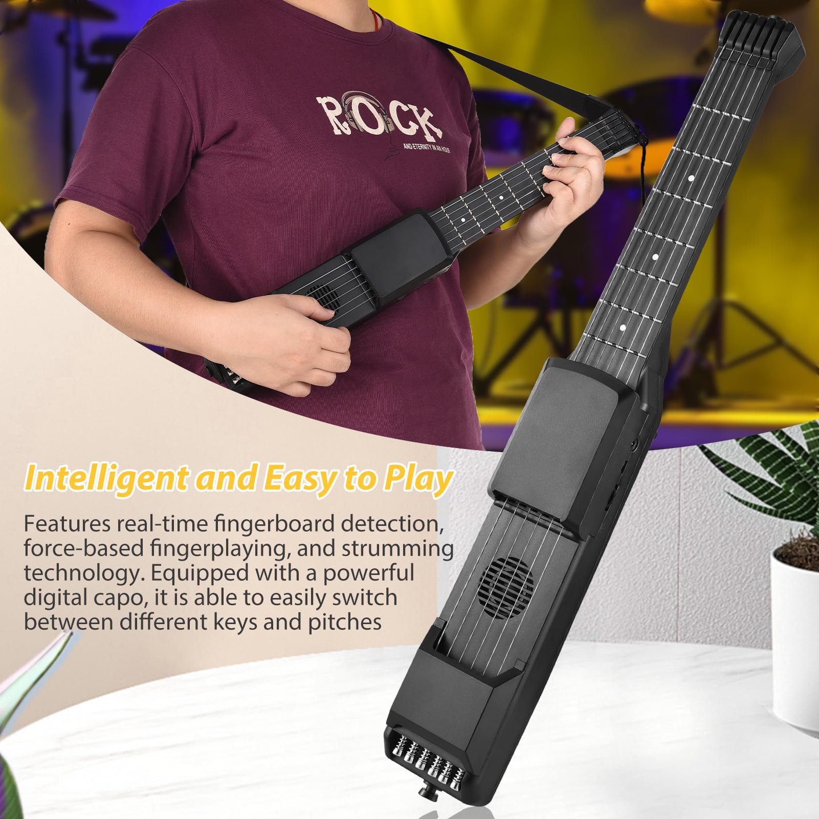 Amazon | Btuty スマートエレキギター 7フレット スマートエレキギター