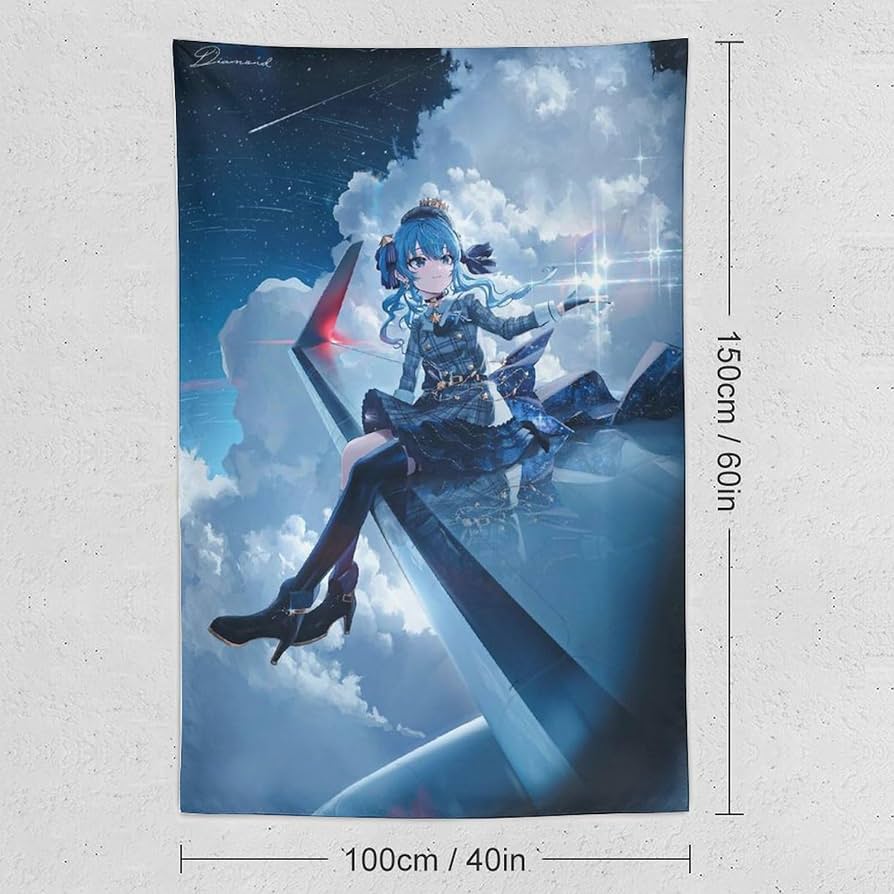 Amazon.co.jp: 星街すいせい (62) タペストリー ポスター 壁掛け絵画