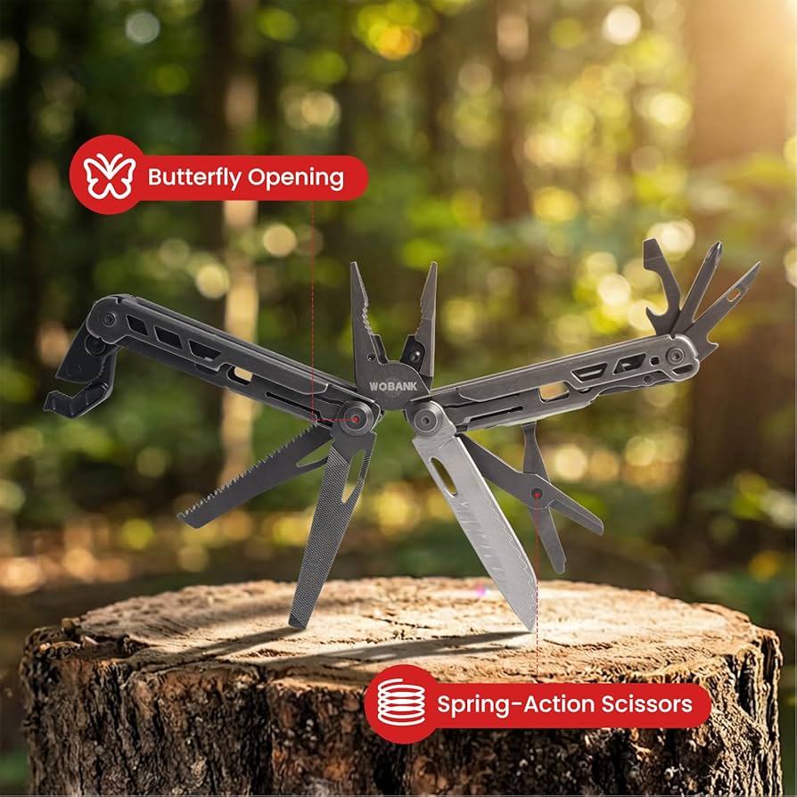 Amazon.com: WOBANK Multitool, 16-in-1 Stainless Steel Multi Tool