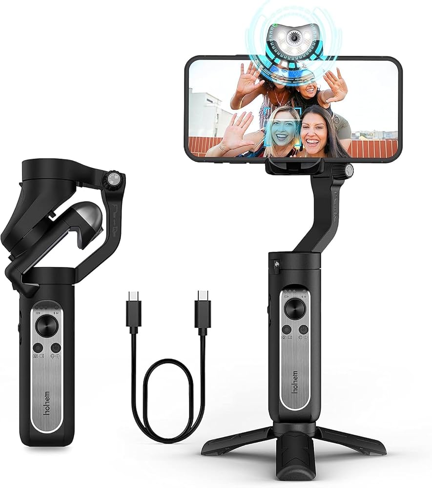 Amazon.co.jp: hohem V2 ジンバル スタビライザー 3軸スマホ用ジンバル