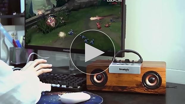 Amazon.co.jp: 木製Bluetoothスピーカー,Smalody PCスピーカー2.1HD