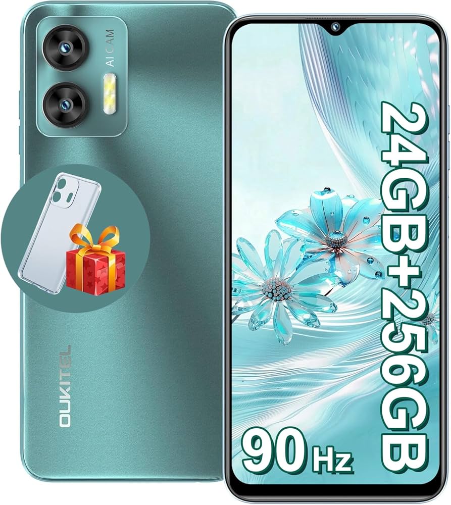 Amazon | OUKITEL C36 SIMフリースマートフォン 本体 Android 14 24GB