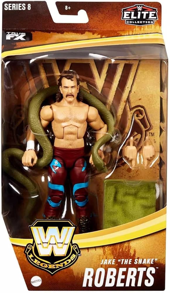 Jake The Snake Roberts Legends Series 8 Wwe Mattel Elite Action