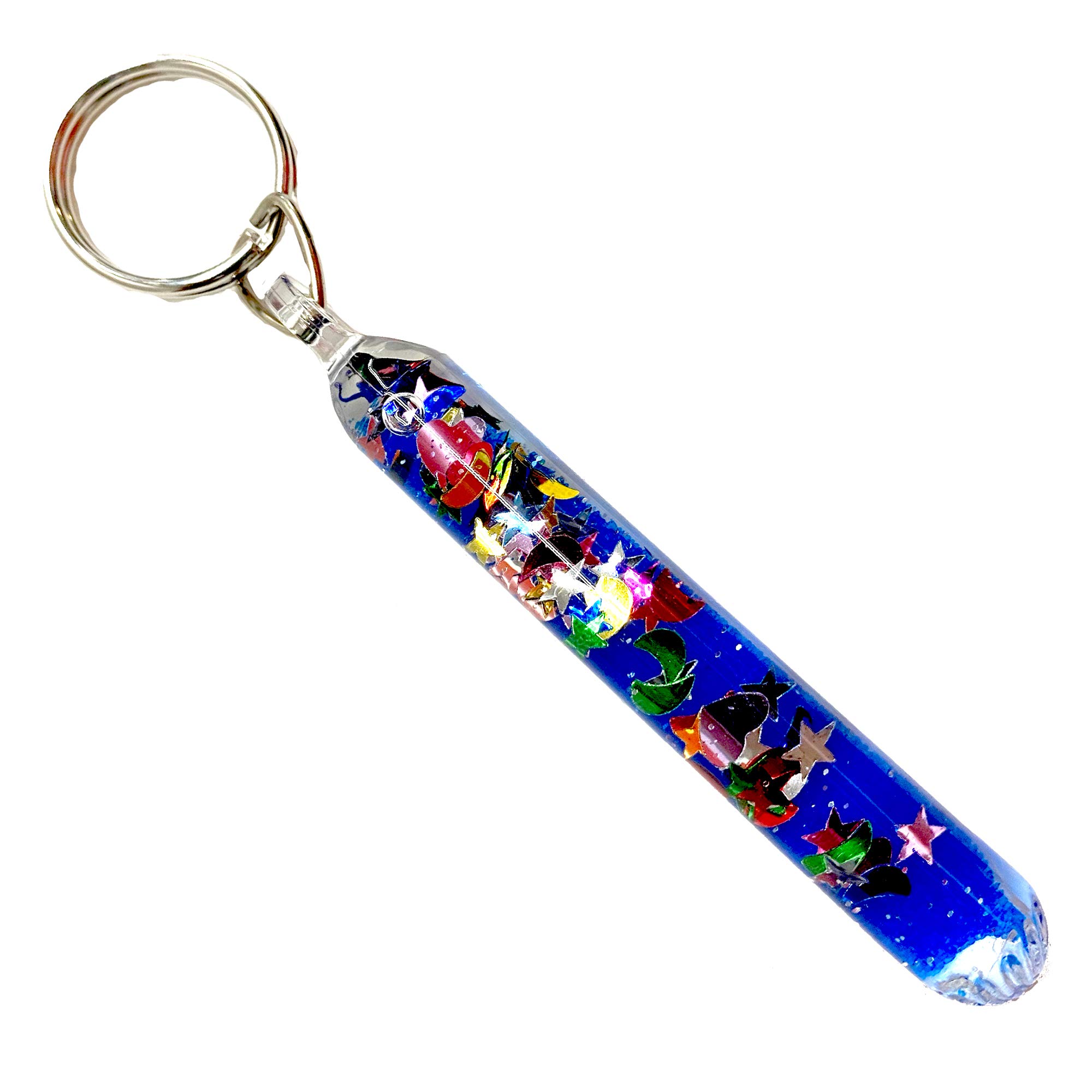 Prismatic Glitter Wand Key Chain Buttefly Key Tag 1 Keyring at