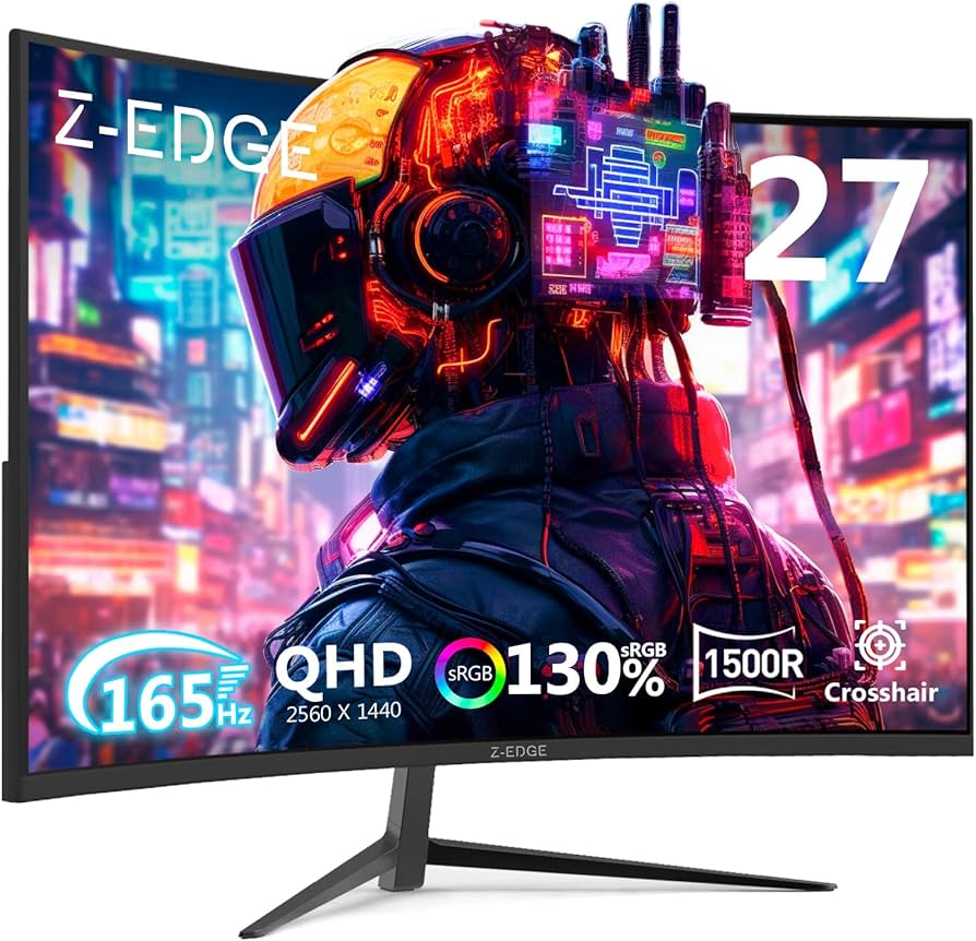 Z-Edge 27-inch Curved Gaming Monitor 16:9 2560x1440 165/144Hz 1ms