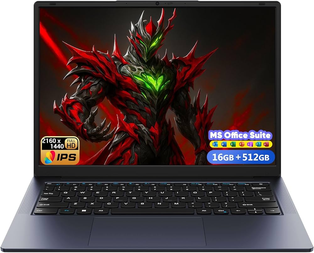 Amazon.co.jp: AE86 14.1インチノートパソコン 2K画面 16GB RAM 512GB