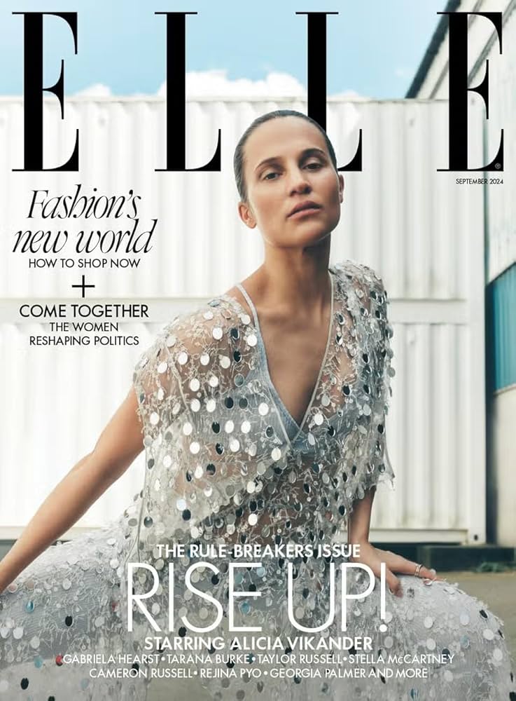 Elle Magazine UK : September 2024 : Alici_a Vikande_r Cover