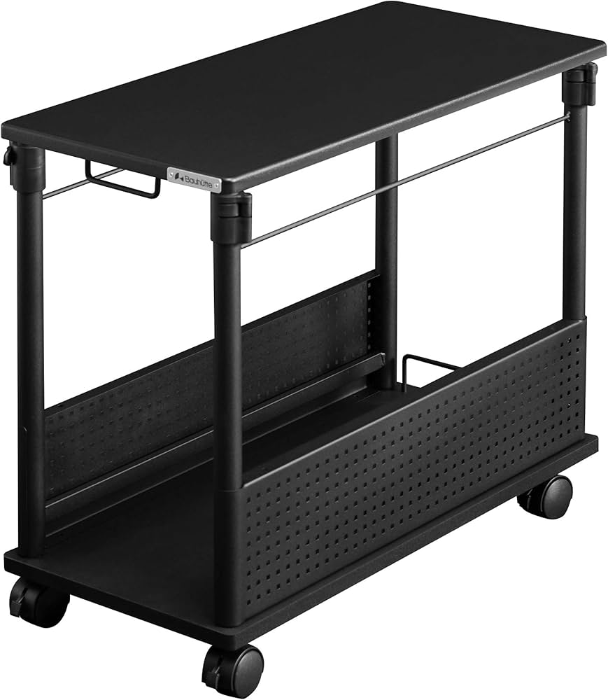 Amazon.co.jp: Bauhutte ( バウヒュッテ ) 昇降式 PCワゴン デスク横に