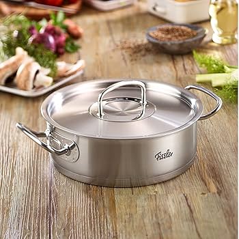 Amazon.co.jp: フィスラー (Fissler) キャセロール シルバー 24cm プロ