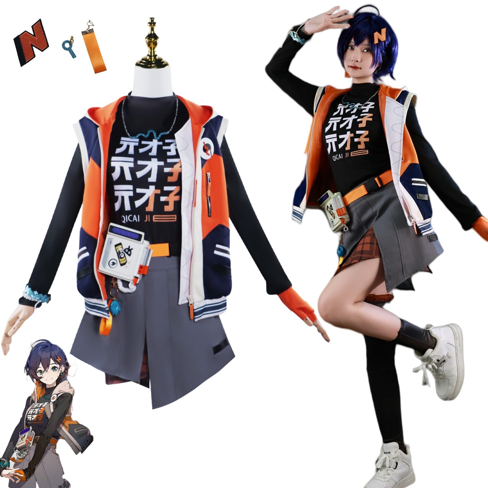 Amazon.co.jp: ゼンレスゾーンゼロ リン コスプレ衣装 フルセット 全