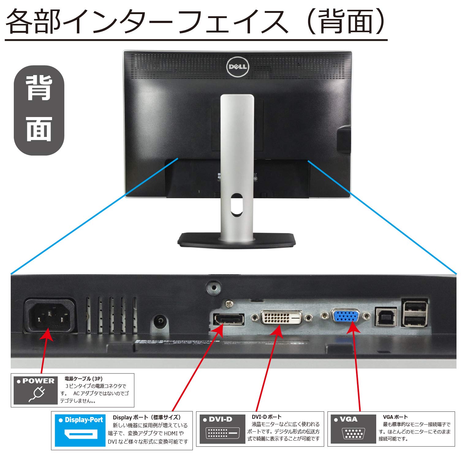 Amazon.co.jp: 【整備済み品】 DELL モニター 液晶ディスプレイ 24