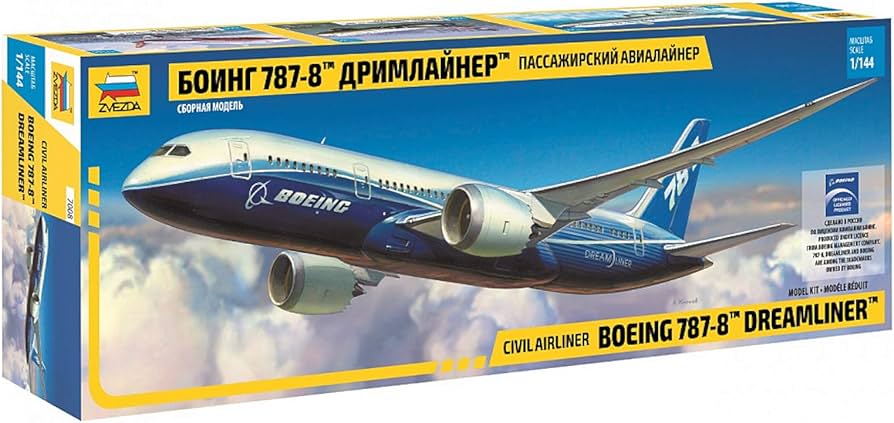 Amazon | ズベズダ 1/144 ボーイング 787-8 ドリームライナー 旅客機