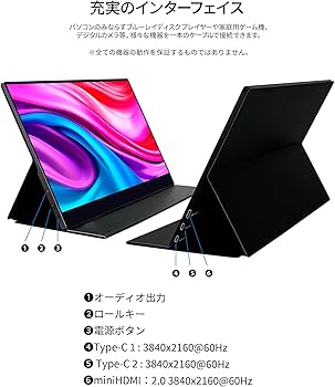 Amazon.co.jp: JAPANNEXT 15.6インチ モバイルモニター IPS パネル 4K
