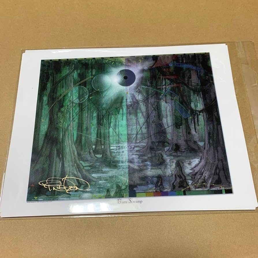 MTG 人里離れた谷間 アートプリント ラージサイズ 直筆サイン入り MTG