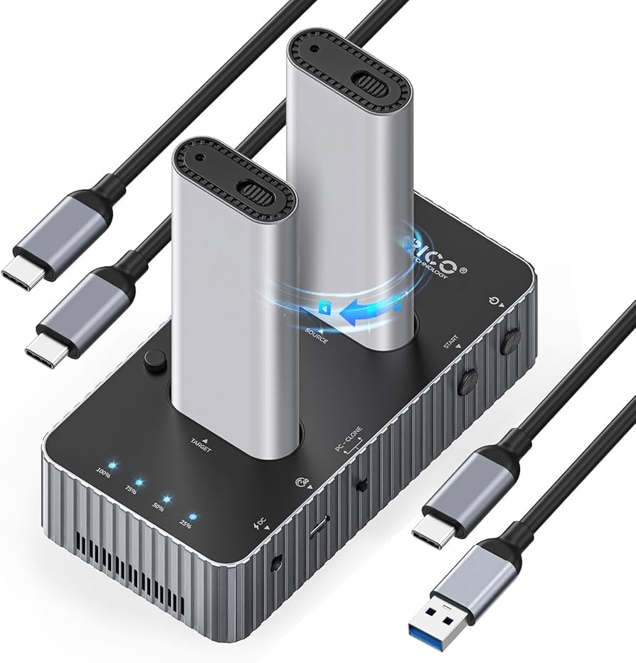 Amazon.co.jp: ORICO SSD クローン スタンド 40Gbps高速データ転送 M.2