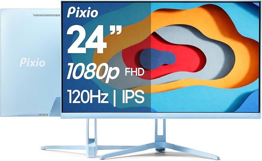 Amazon.com: Pixio PX246 Wave Blue 24 inch 120Hz Refresh Rate FHD