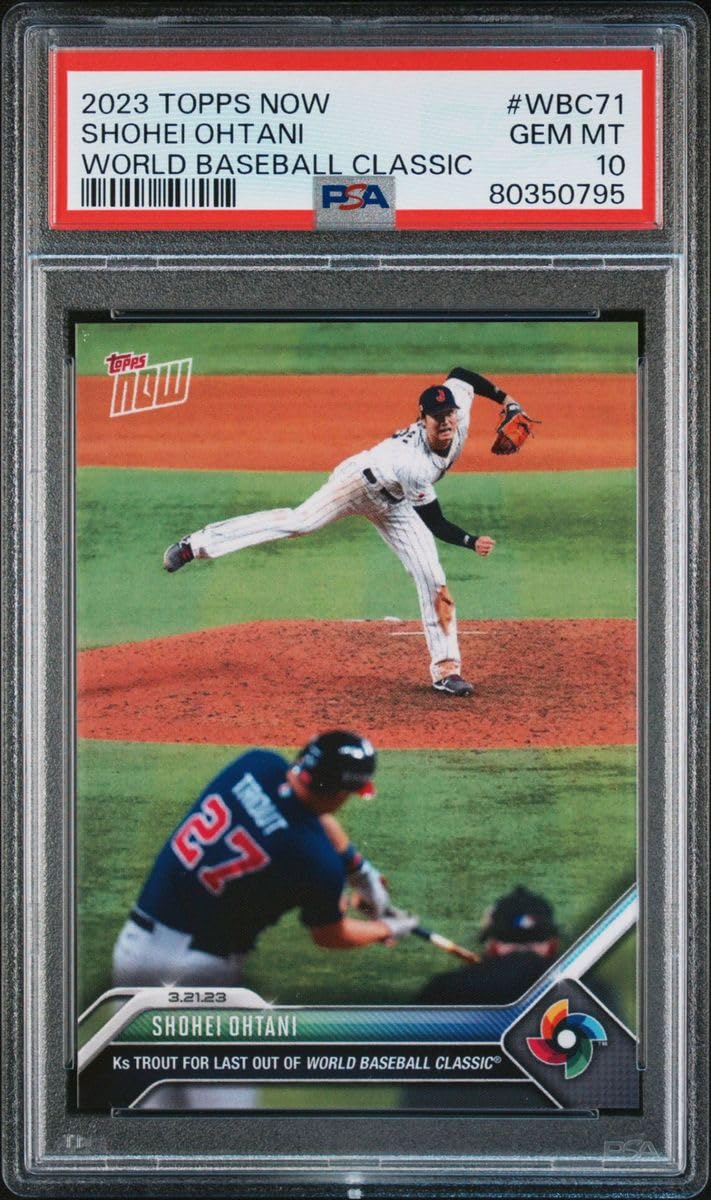 Amazon.co.jp: PSA10 大谷翔平 2023 TOPPS NOW WBC71 対トラウト 侍