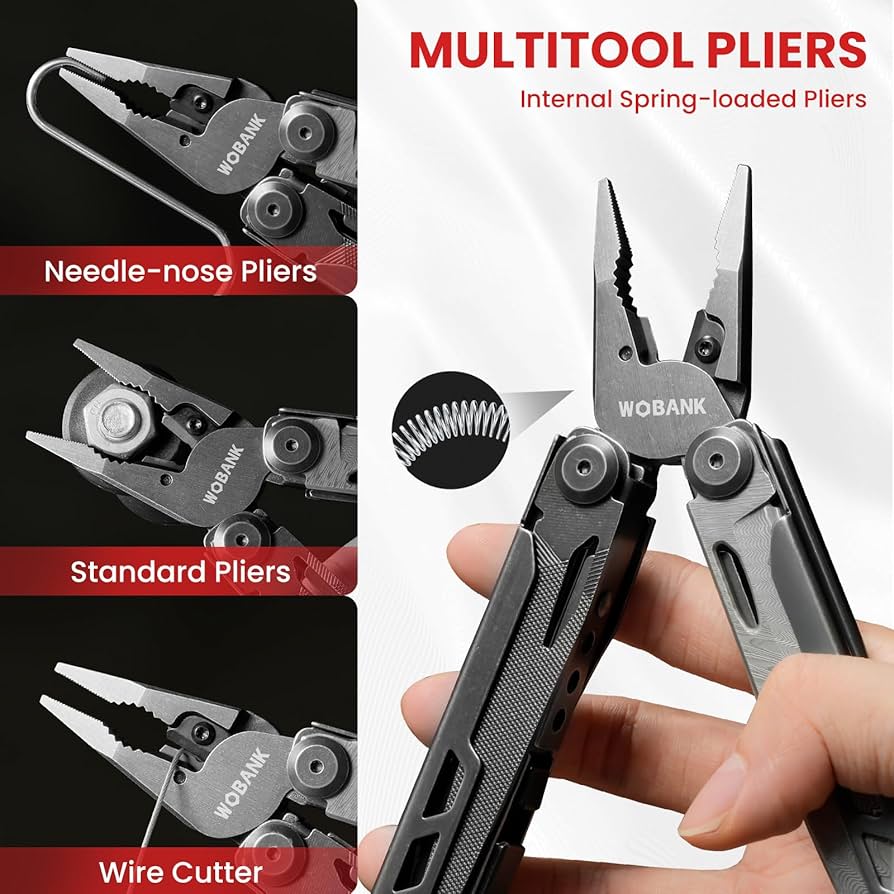 Amazon.com: WOBANK Multitool, 16-in-1 Stainless Steel Multi Tool