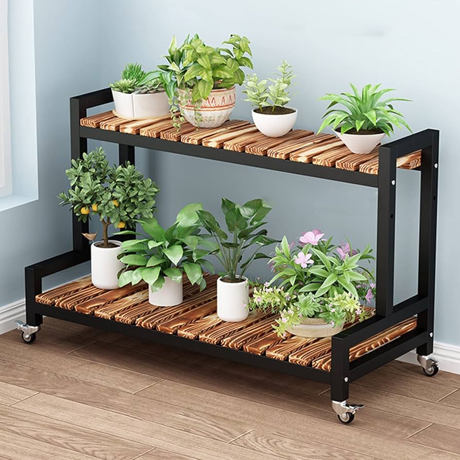 Amazon.co.jp: ESOYAWE フラワースタンド・園芸ラック 2段 3段 観葉