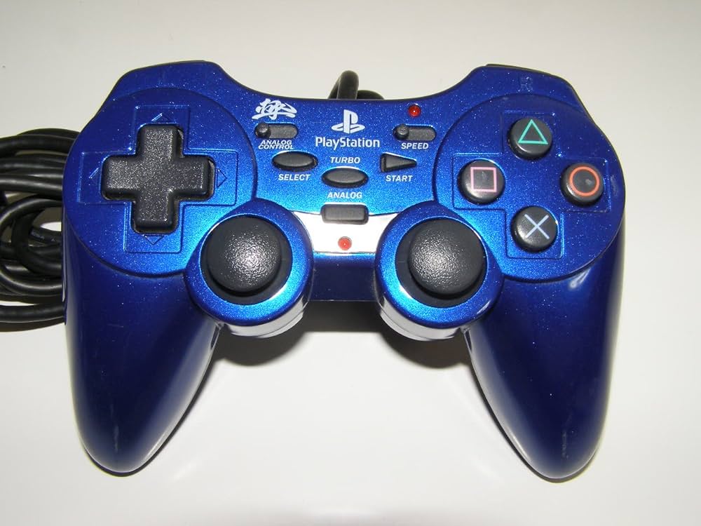 Amazon | PlayStation2専用 アナログ連射コントローラ「極」 ブルー