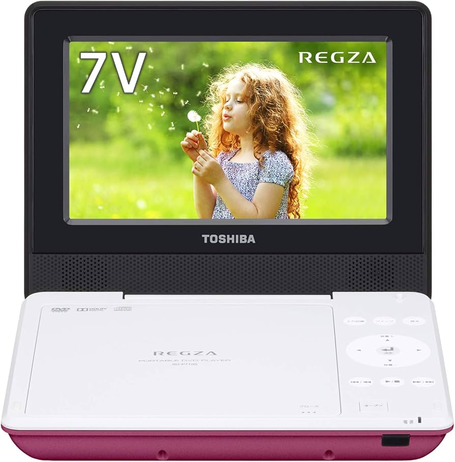 Amazon.co.jp: 東芝 7型ポータブルDVDプレーヤーピンクCPRM対応TOSHIBA