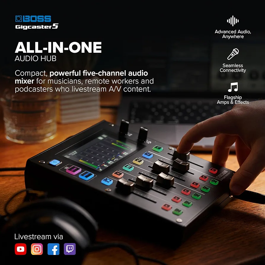 Amazon.com: BOSS Gigcaster 5 Compact 5-Channel Audio Streaming