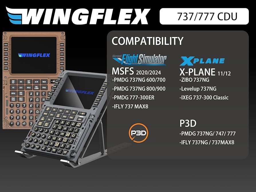 Amazon.com: WINGFLEX Flight Simulator Mode Control Panel CDU for