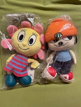 Amazon.co.jp: パラッパラッパーぬいぐるみセット : おもちゃ