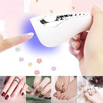 Amazon.co.jp: ネイルライト ハンディ 15W 5LEDs 充電式 ネイル