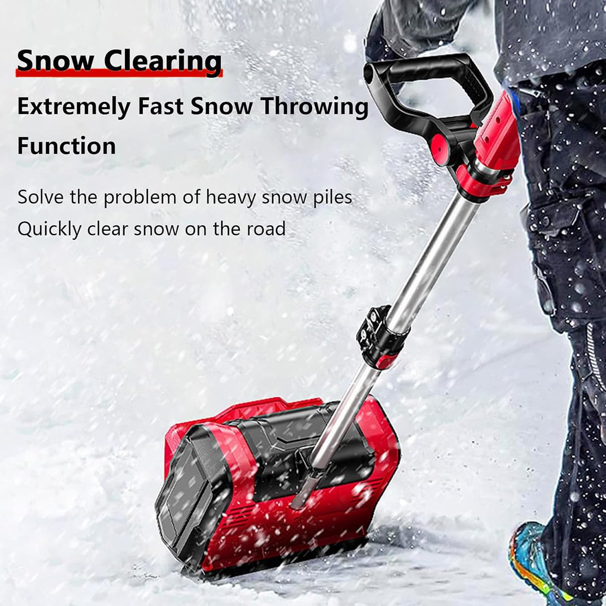 Amazon.co.jp: 1200W コードレス スノーシャベル、手持ち式電動除雪機