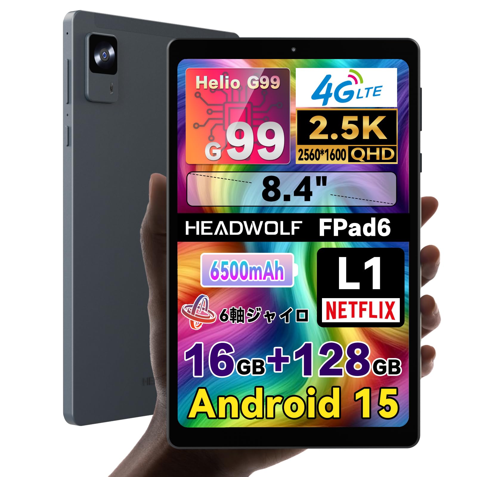 Amazon.co.jp: 【初登場 Android 15 タブレット 8インチ】Headwolf
