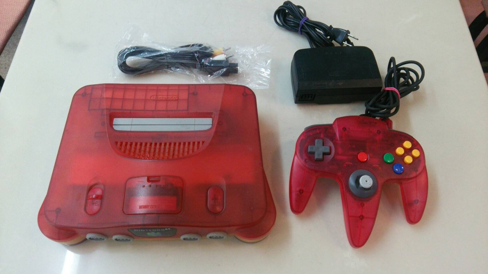Amazon.com: Nintendo 64 System - Video Game Console - Clear Red