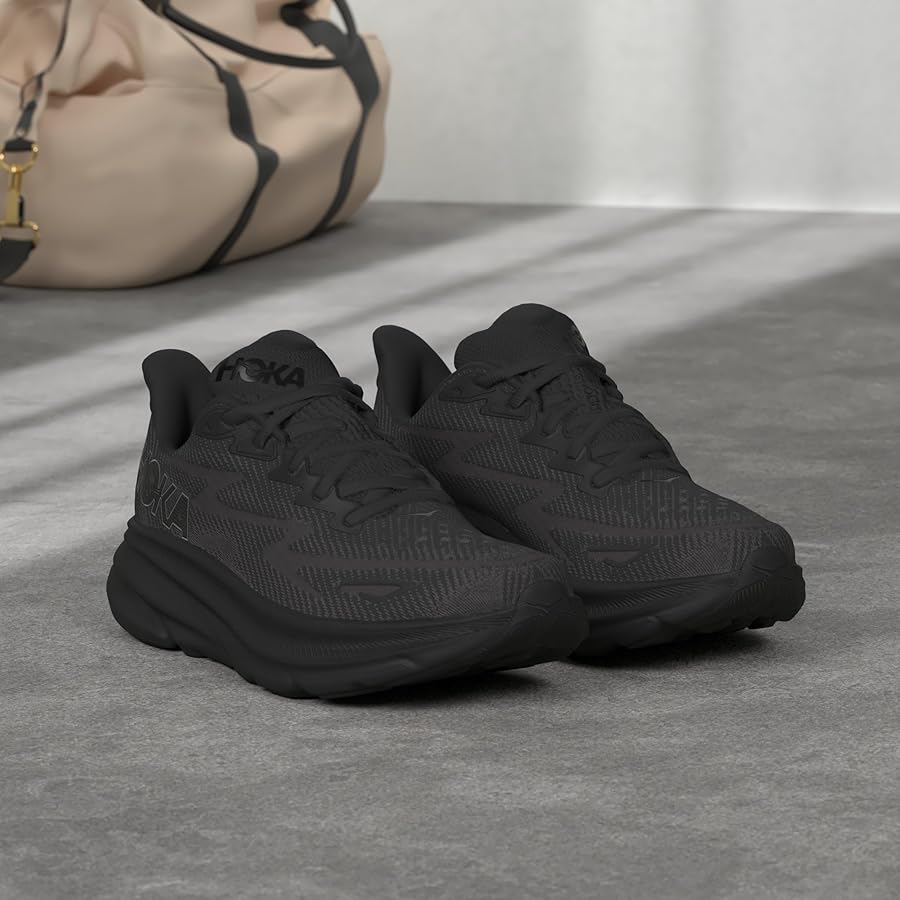 Amazon | HOKA ONE ONE(ホカ オネオネ) CLIFTON 9 BLACK / BLACK 27.0