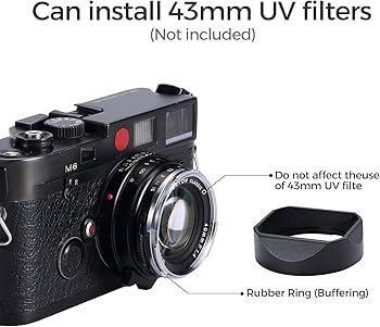 Amazon | メタルスクエアレンズフード(カバー付き)Voigtlander NOKTON
