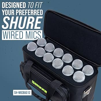 Amazon.com: Shure by Gator Padded Microphone Bag that Holds Up to