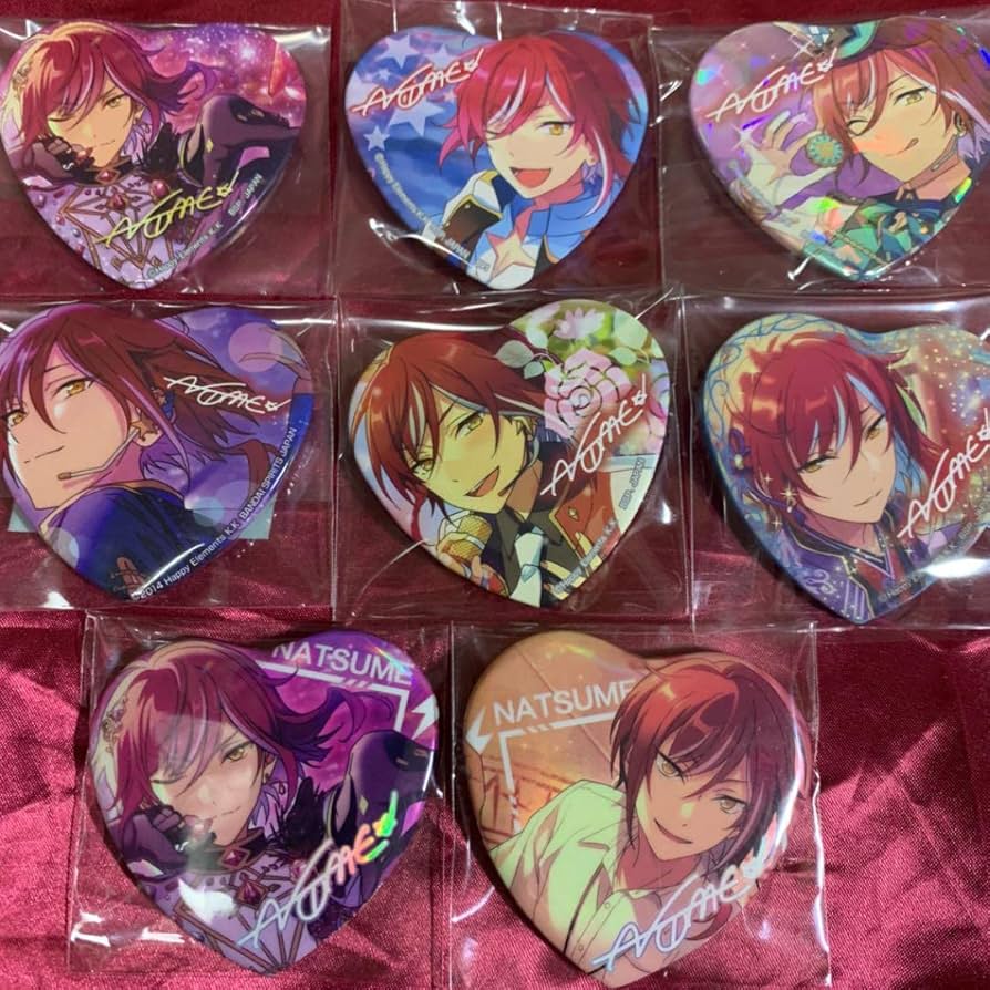 1番カフェ ハート缶バッジ 逆先夏目 1番カフェ ハート缶バッジ 逆先