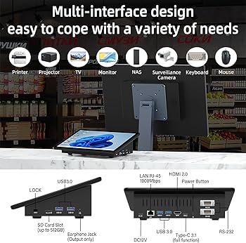 Amazon.com: HIGOLEPC MINI PC,10.1 Inch Touchscreen Win 11 Pro Mini