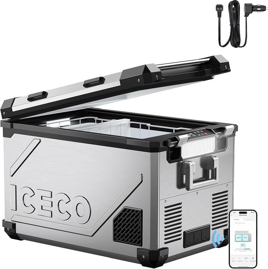 Amazon.com: ICECO APL55 58Qt 12V Refrigerator, Dual Zone Fridge