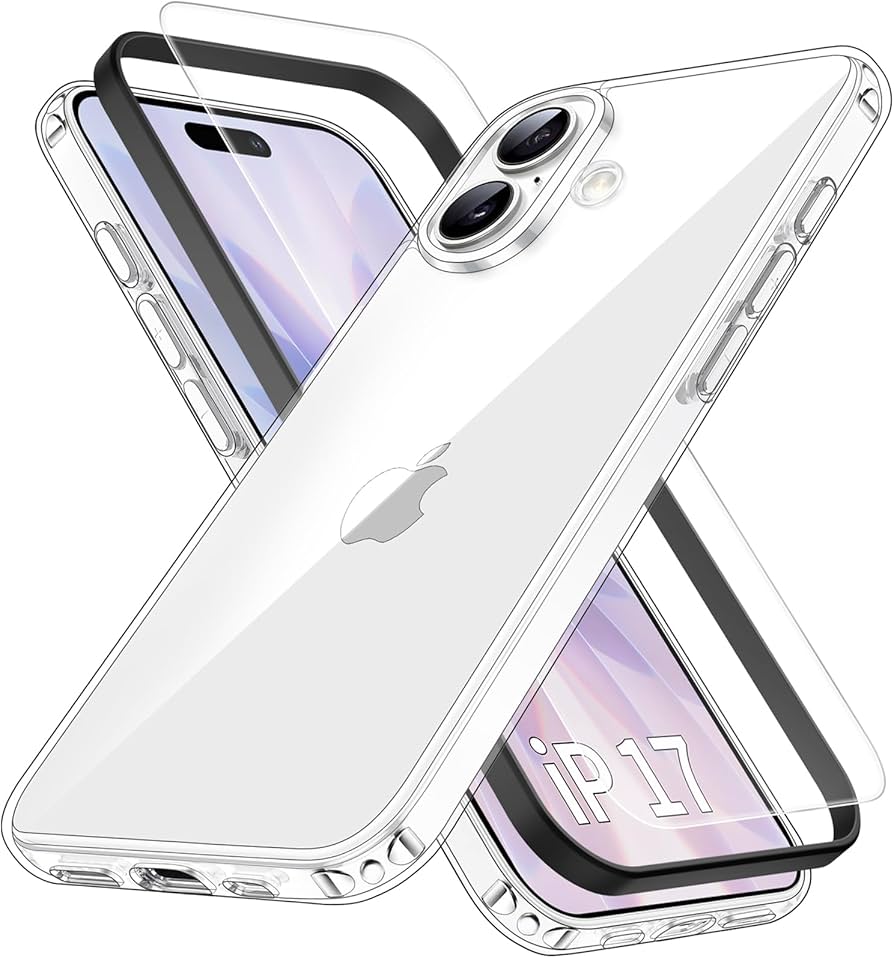 Amazon.co.jp: Eakanern For iPhone 17 ケース クリア【ガラスフィルム