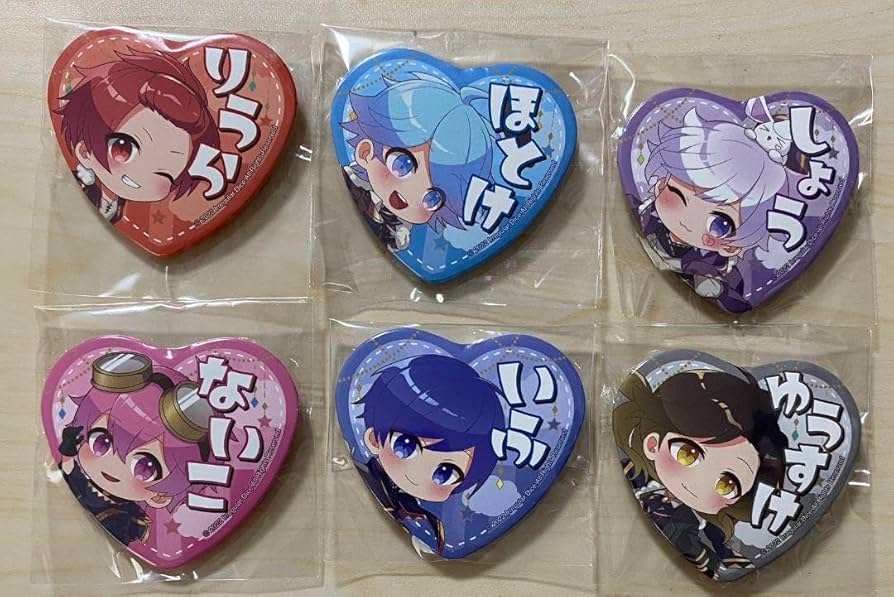Amazon | いれいす ファミマ ランダム缶バッジ第2弾ハート缶デフォ