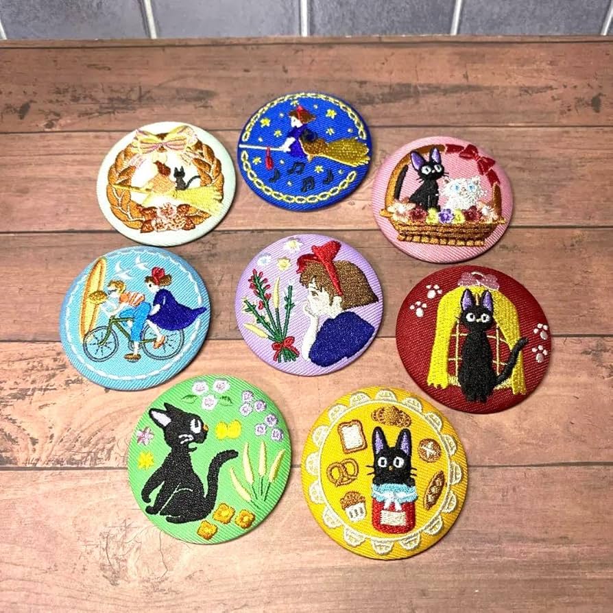 Amazon.co.jp: ジブリ 刺繍バッジ ブローチ 全8種類 コンプリート