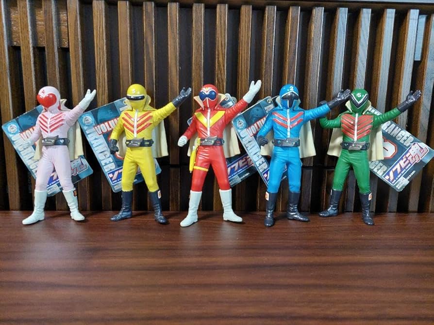 Amazon.co.jp: 秘密戦隊ゴレンジャー フィギュア 5体セット ソフビ魂