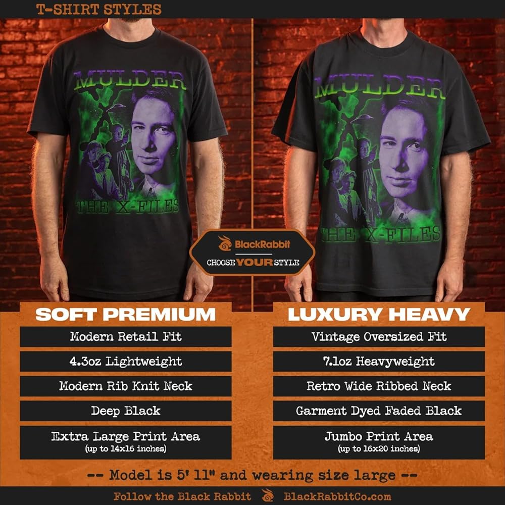 Fox Mulder The X-Files Retro Vintage 90s Sci-Fi Unisex Classic T